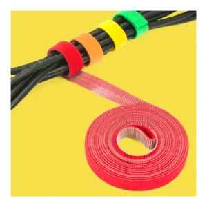 CHINEE Reusable Nylon Cable Tie Hook and Loop Cable Wire Organizer Back to Back Hook Loop Cable Management