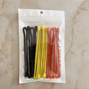 CHINEE Reusable Releaseable 18 Inch Cable Ties Assorted Colors Rubber Zip Ties