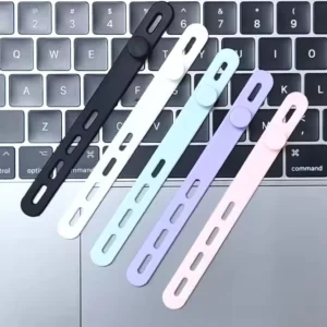 CHINEE Reusable Silicone Cable Ties High Elasticity Releasable Cord Wraps Organizer Electrical Cords Phone Chargers Earphones