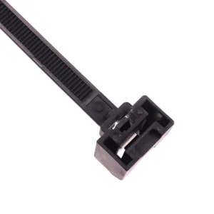 CHINEE Reusable Zip Ties 164mm Heavy Duty Zip Ties Thick Black Cable Ties ZD 1A