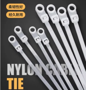 CHINEE Screw Hole Fixing Head Self locking Round Head Cable Tie Circular Hole Cable Tie Cold Resistant and Corrosion Resistant