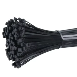 CHINEE Self Locking Black Nylon Cable Tie CE Certified 18lbs/8Kg Tensile Strength 100pcs/bag