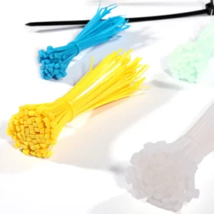 CHINEE Self Locking Flat Cable Ties 350mm 400mm 4 Inch Plastic Nylon Zip Ties for Bicycle