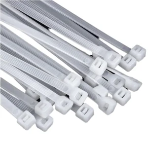 CHINEE Self-Locking Heavy Duty 24 Inch White Industrial Zip Ties 100 Pcs Outdoor Use Strong Cable Ties