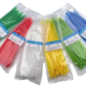 CHINEE Self-Locking Industrial Use Nylon66 Cable Ties Loop Tie Wraps 200mm Strap 2.5mm Width