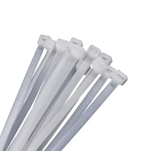 CHINEE Self Locking Nylon 66 Cable Tie 4x200mm White Transparent with 100 Pieces Per Pack