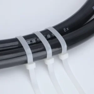 CHINEE Self Locking Nylon Cable Tie Heavy Duty Black and White Plastic Ties Wraps Not Easy Break for Wire Management