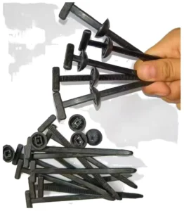 CHINEE Self-Locking T Type Nylon Cable Ties for Industrial Use in Engine Fender Liner Mudguard & Trunk Interior Fix