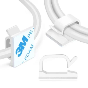 CHINEE Self adhesive Wire Tie Cable Clamp Plastic Fixation Clips Electric Wire Reticle Storage Organizer Wiring Accessories