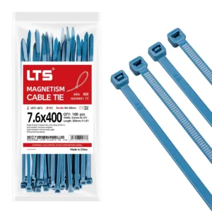 CHINEE Self locking Metal Detectable Cable Tie 7.6x400mm CE Certified Containing Metal Powder for Food & Pharmaceutical Industries