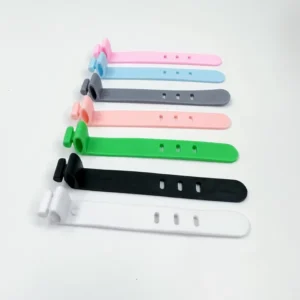CHINEE Silicone Hook Loop Cable Wiring Harness Cable Fastener Straps Power Wire Management Data Cable Tie