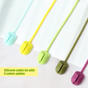 CHINEE Silicone Reusable Wire Cable Ties