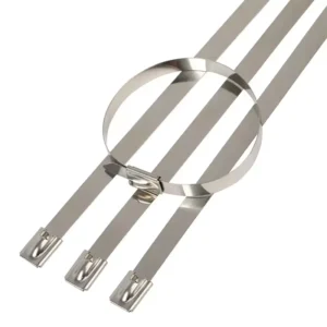 CHINEE Stainless Steel Cable Tie Metal Zip Ties Heavy Duty High Tensile Strength Self Locking Cable Ties