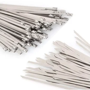 CHINEE Stainless Steel Cable Ties Heavy Duty 4.6mm X 200mm Zip Ties for Equipment Fixing