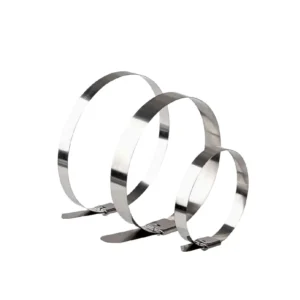 CHINEE Stainless Steel Cable Twist Tie Lock Metal Zip Wrap Coated Metal Detectable Cable Tie