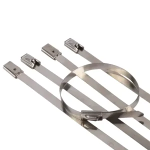 CHINEE Stainless Steel Epoxy Coated Cable Tie Releasable Type Cable Zip Multifunctional Cable Bundle Ties Plastic 7.9*300