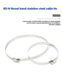 CHINEE Stainless Steel Releasable Cable Tie Head with Screw Fastening Reusable 200mm Length Safe & Environmentally Friendly