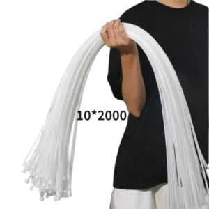 CHINEE Super Long Releasable Cable Ties 2000mm Reusable Heavy Duty Zip Ties for Equipment Maintenance and Repair