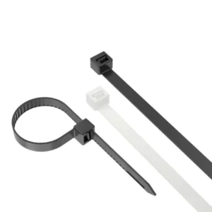 CHINEE [Thickened Self-Locking] Black White Nylon Cable Ties Industrial Grade Wire Bundling Straps 3/4/5/8/10 Series -40C~85C