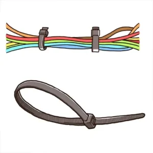CHINEE Ties Heavy Duty Wire Harness Connector Plastic Colorful Nylon Self Locking Cable Tie Plastic