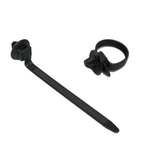 CHINEE Universal Car Wire Tie Straps Nylon Push Mount Clips Cable Tie Self-Locking Plastic Tie Wrap Nylon Cable Tie with Mount