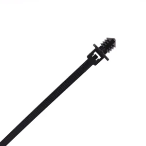 CHINEE Universal Heavy Duty Nylon Push Mount Cable Zip Tie Self Locking UV Resistant Strap 5 Popular Sizes for Indoor Wire Tying Auto