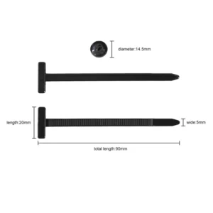 CHINEE Upgraded Heavy-Duty Self-Locking Nylon Cable Ties Black UV-Resistant Zip Buckles for Universal Cable Management for Car Repairs