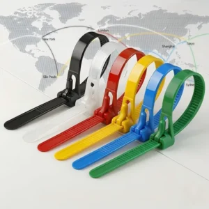 CHINEE Versatile 300mm Reusable Cable Ties 12 Inch Releasable Fasteners for Garden Plant Support and Large Household Organization