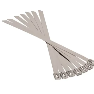CHINEE White Kaiyue High Strength Self Locking Zip 201 304 316 Stainless Steel Banding 550 600 650 700mm Cable Tie