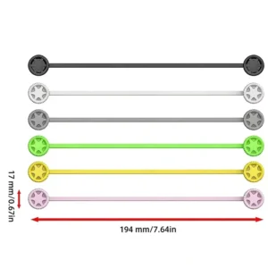 CHINEE YDS Reusable Silicone Magnetic Cable Ties Releasable for Bundling and Organizing Fridge Magnets Book Markers Holding Stuff