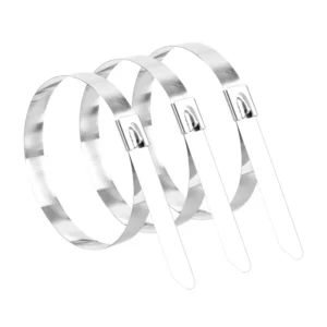 CHINEE YPH OEM ODM Factory Direct Sales High Quality 304 Stainless Steel Plain Finish Self Locking Cable Ties Metal Zip Ties