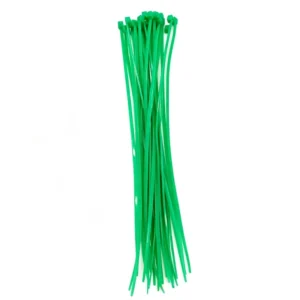CHINEE 10 Inch 2.5mm Width Green Nylon 66 Self-Locking Durable Outdoor Cable Ties