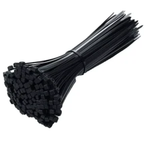 CHINEE 100 Pcs Pack Strong Never Break Self locking Black Nylon Zip Ties Heavy Duty Plastic Cable Tie