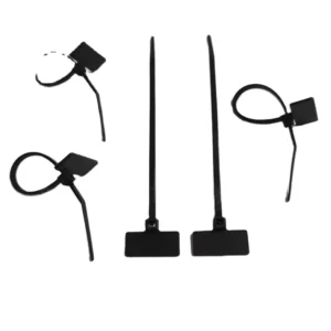 CHINEE 100 Pcs Self Locking Nylon Cable Ties Power Marking Labels and Write on Tags Wire Zip Ties for Cable Marking