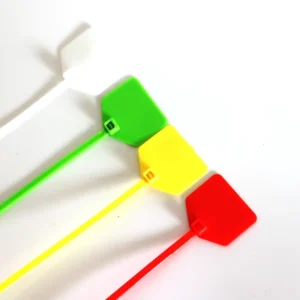 CHINEE 100 Pieces 6 Inch 2.5x150mm Self-Locking Nylon 66 Cable Marker Ties Eco-Friendly Colored Zip Ties for Electrical Industrial Use