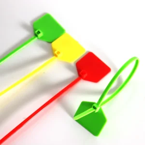 CHINEE 100 Pieces 6 Inch Self Locking Nylon 66 Eco Friendly Cable Marker Ties 2.5x150mm Colored Zip Ties for Electrical Industrial Use