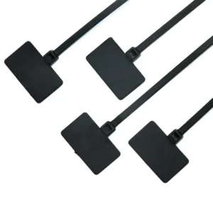 CHINEE 100PCS Packs Plastic Marker Cable Tie Marker Nylon Cable Tie 2.5 X100MM