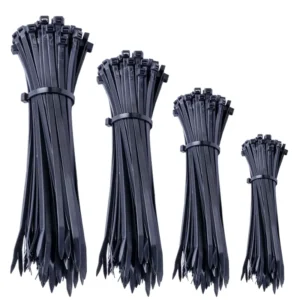 CHINEE 100pcs 3.6mm X 200mm Self-Locking PA66 Nylon UV Heat Resistant Cable Ties Multi-Purpose CE Certified
