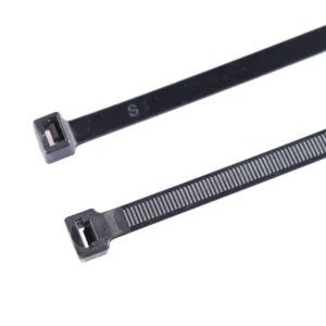 CHINEE 100pcs Buckle Pin and Button Self Locking Plastic Zip Ties for Wire Cable Wraps & Fixed Enclosures Nylon Cable Ties