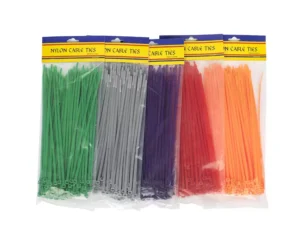 CHINEE 100pcs Nylon 66 Self-Locking Cable Ties 3.6x300mm 40 Lbs Tensile Strength Zip Cable Fasteners
