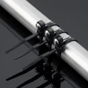 CHINEE 100pcs Self Locking Mountable Head Cable Ties 3* 120mm Fixed Nylon Zip Ties Eco Friendly Screws