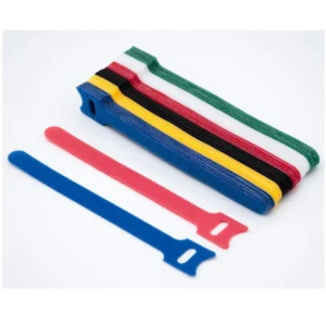 CHINEE 12*250mm Adjustable Double Sided Self Adhesive Polyester Eco Friendly For Cable Tie Hook Loop Cord Wraps Tape For Home Office