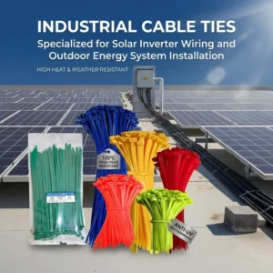CHINEE 120°C Heat Resistant Ties for Solar Inverter Wiring