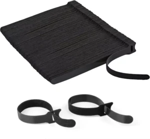 CHINEE 12mm Self Adhesive Double Sided Hook and Loop Tape Colorful Data Storage Cable Management Straps