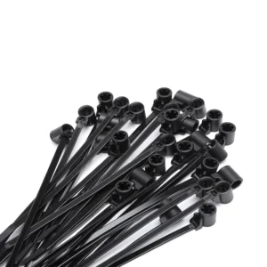 CHINEE 157-00210 PA66 M5 Stud Mountable Cable Tie 160mm 1-35mm Bundle Diameter 200pcs for New Energy Vehicle Wiring Harness Fastening