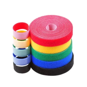 CHINEE 15mm*1Meter velcro Rollers Fastening Cable Ties Wires Cords Wire Organizer Straps Adjustable Reusable Double Side Back to Back