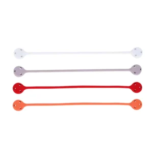 CHINEE 2 Pack Reusable Silicone Magnetic Cable Ties Releasable for Bundling and Organizing Fridge Magnets Book Markers Holding Stuff