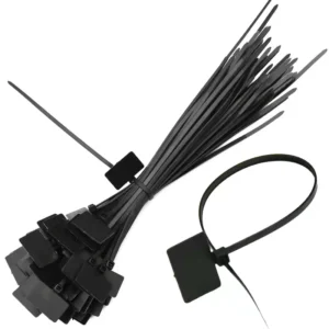 CHINEE 2.5*100 mm Easy Mark Nylon Cable Ties Tag Labels Plastic Ties Marker Cable Tag Self Locking Zip Ties