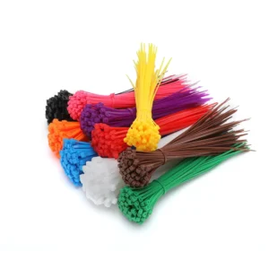 CHINEE 2.5*100mm Nylon Cable Ties Colorful Self Locking Black and White Plastic Ties