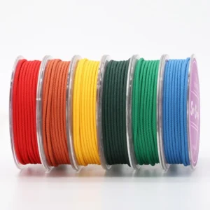 CHINEE 2.5mm Round Polyester Lanyard Beaded Cord Jewelry Accessory Material Braided Bracelet & Necklace Rope